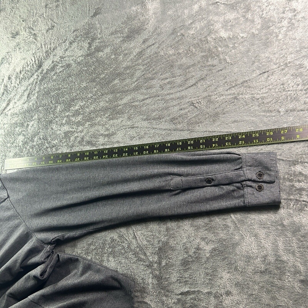 YoungLA Shirt Mens 2XL Button Up Gray Lightweight Stretch Long Sleeve 2XL - Picture 8 of 8